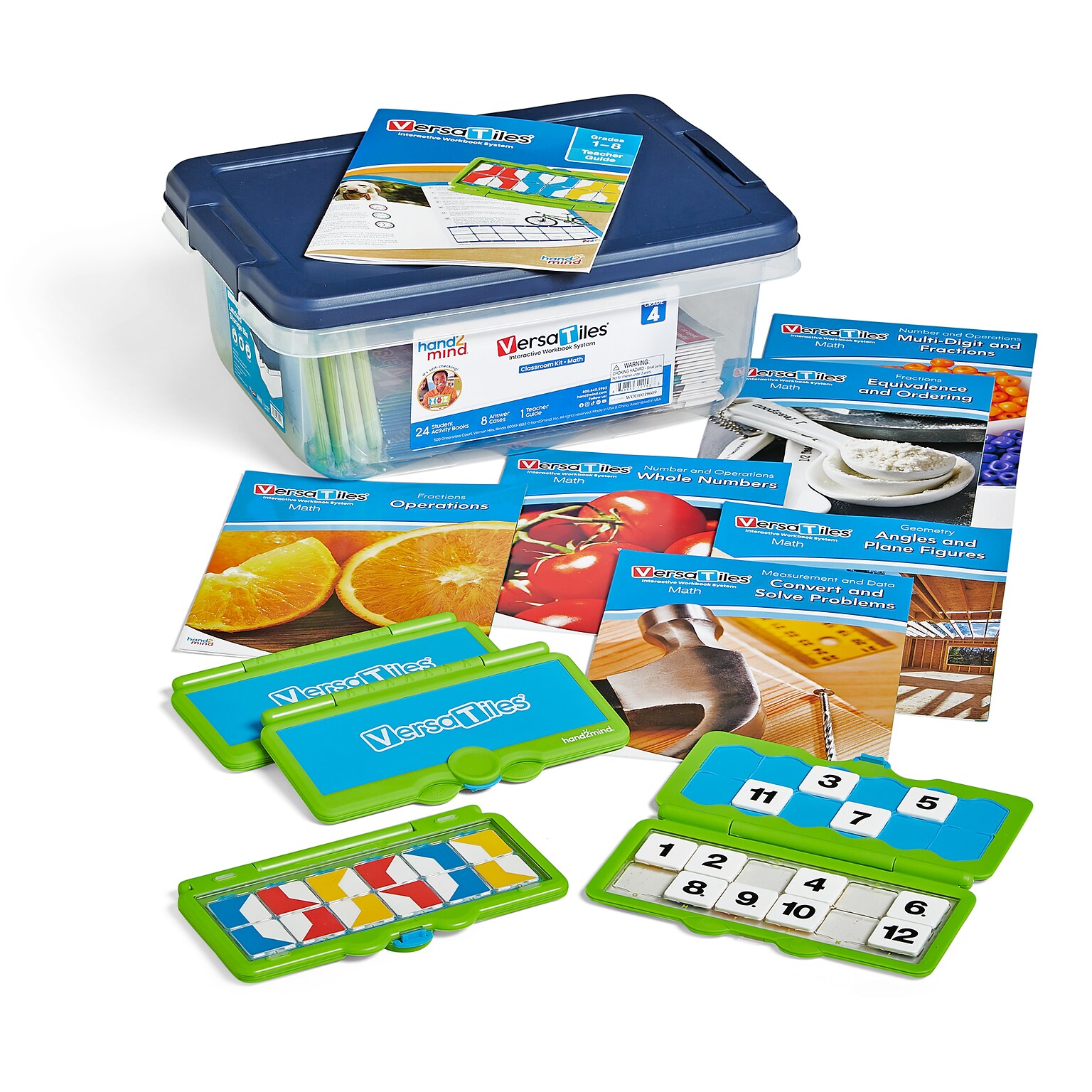 hand2mind VersaTiles Grade 4 Math Classroom Kit (H2M-84695)