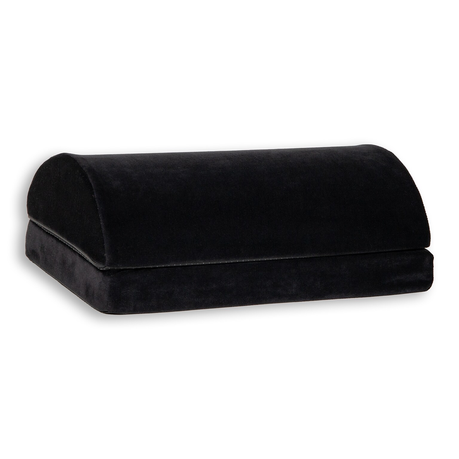 Mind Reader Adjustable Height Air-Cloud Memory Foam Footrest, Black (FTPLUSH-BLK)