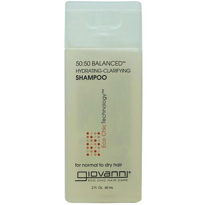 Giovanni® 50:50 Balanced? Hydrating-Clarifying Shampoo, 2 oz Bottle, 8 Bottles/Bag, 6 Bags/Carton