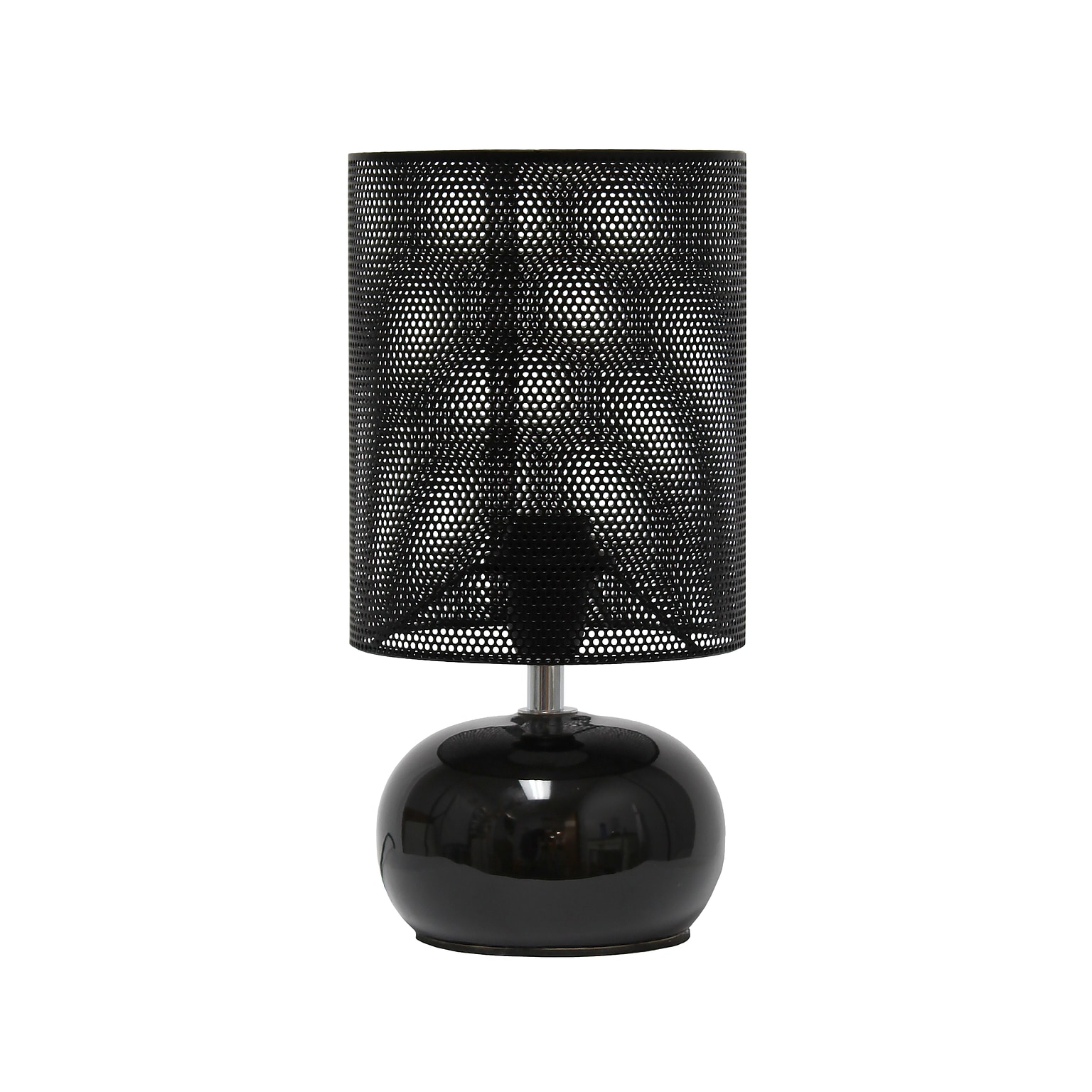 Simple Designs Mesh Around 10.04 LED Table Lamp, Black (LT2130-BLK)