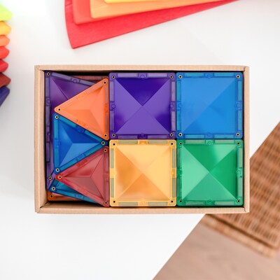 Connetix Magnetic Tiles Rainbow Starter Pack, 60 Pieces (CNTR00060ST)