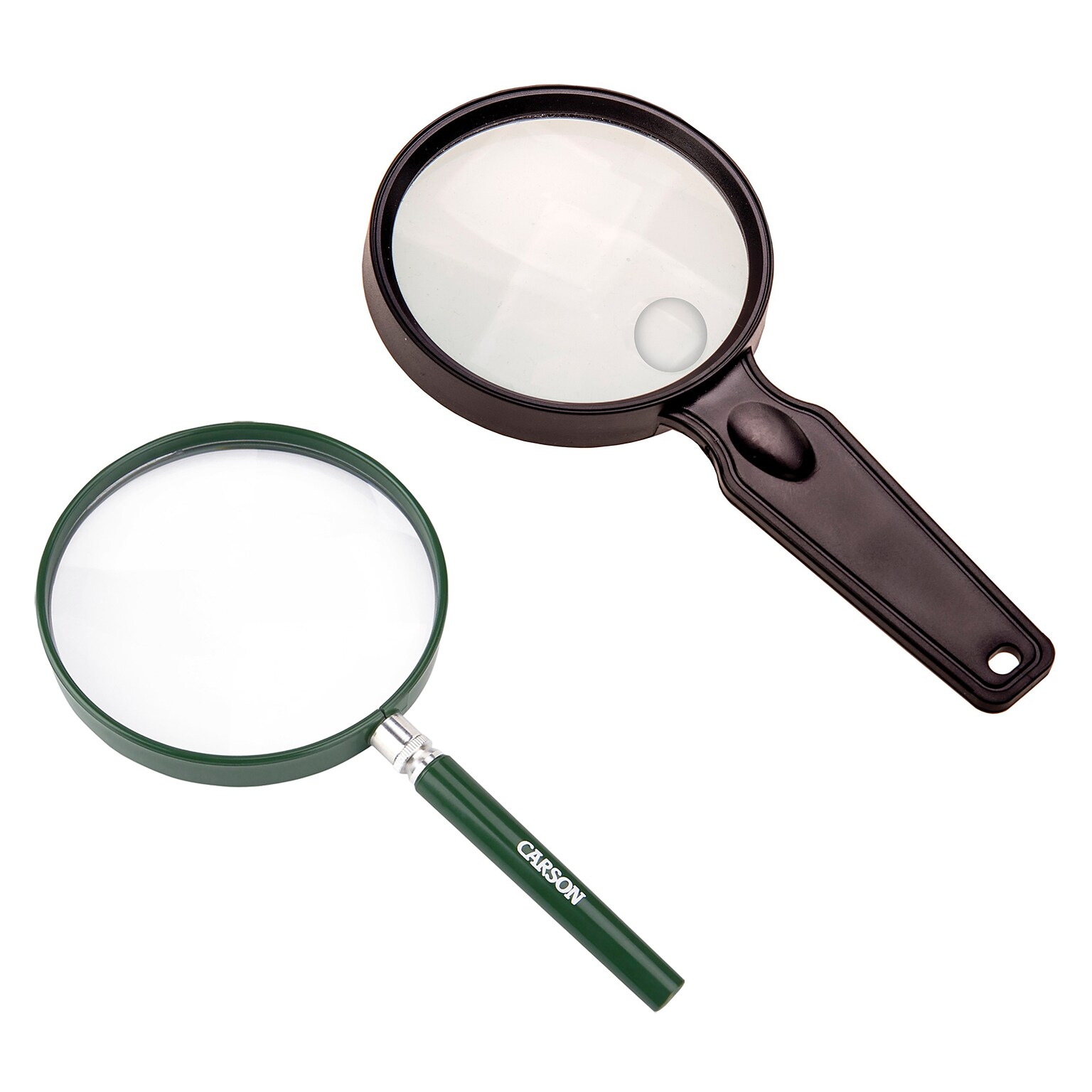 CARSON BigEye 2x Handheld Magnifier & MagniView Magnifier, 2/Pack (KITCSNMAG01)