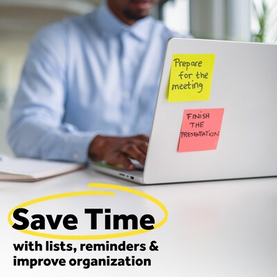Post-it Pop-up Notes Dispenser for 3" x 3" Notes, Black/Clear (DS330-BK)