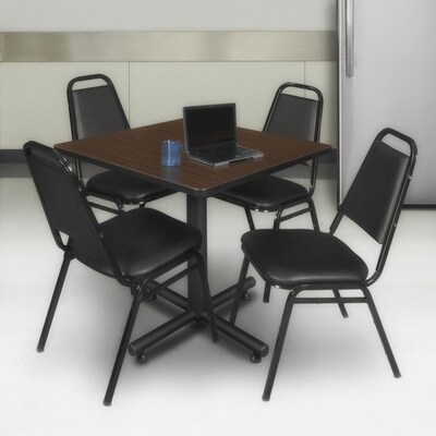 Regency Kobe 30 Square X-Base Breakroom Table, Noble Oak (TKB3030NO)