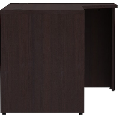 Lorell Essentials 29.5"H x 72"L Right Corner Credenza, Espresso (LLR18268)