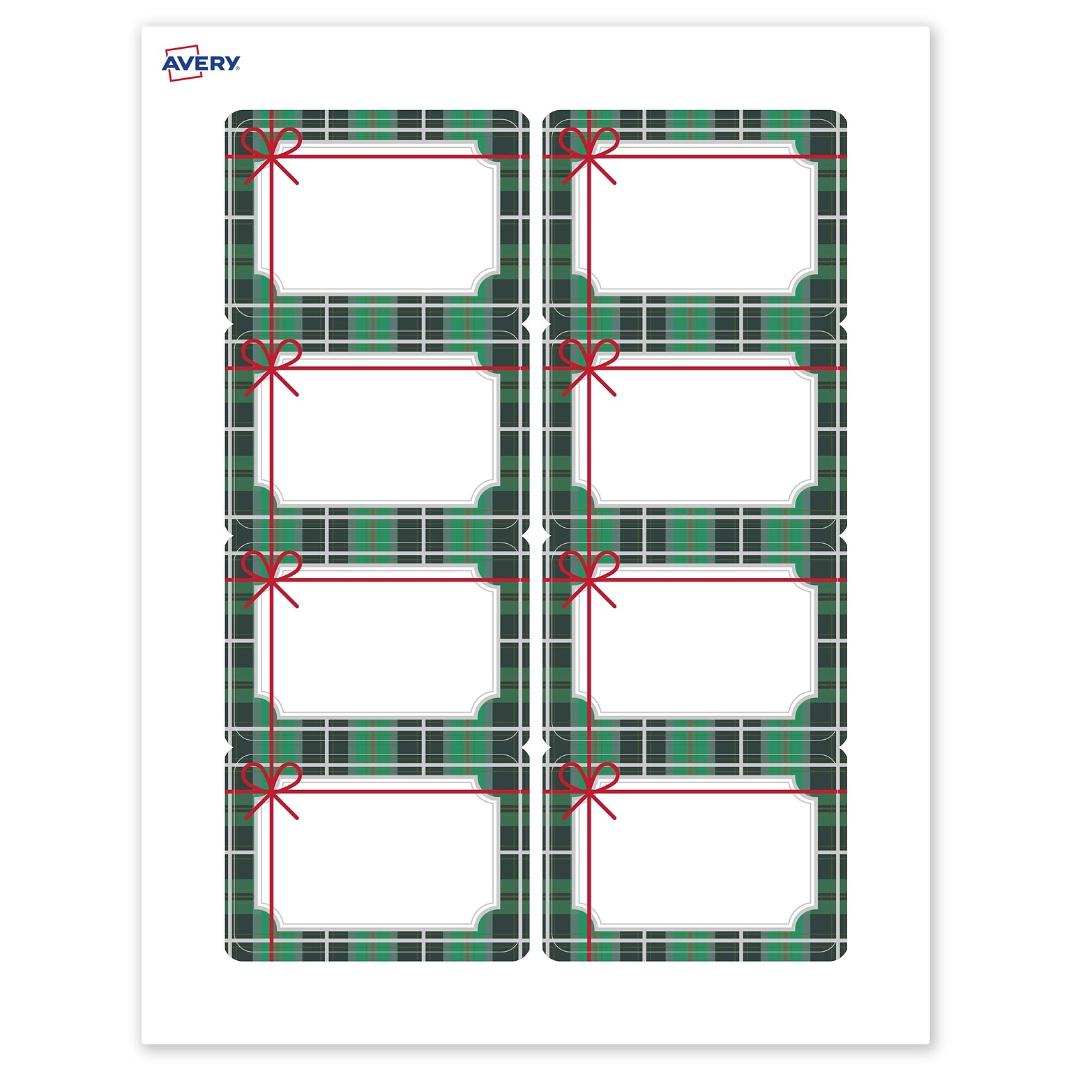 Avery Rectangle Multipurpose Labels, 2-1/3 x 3-3/8, White, 80/Pack (19479370409)