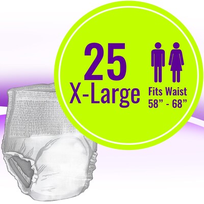 Embrace Adult Incontinence Underwear, XL, 25/Pack (600-PUB4)