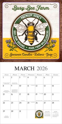 2026 BrownTrout Farmer's Market 12" x 12" Monthly Wall Calendar (9781773728704)