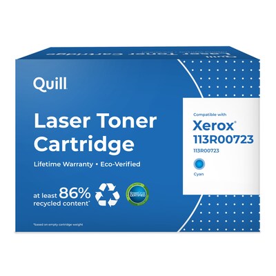 Quill Brand High Yield Laser Toner Cartridge Compatible with Xerox® 6180 Cyan (100% Satisfaction Guaranteed)