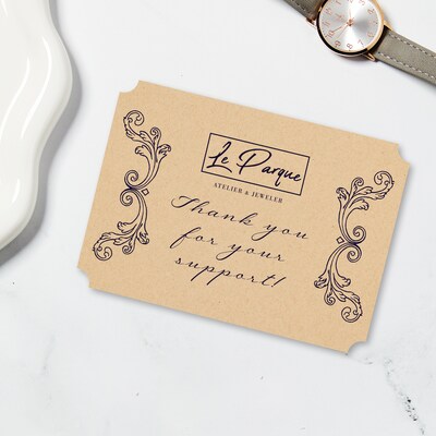 Avery Integrated Cards, 5" x 7", Matte Kraft Brown, 100/Box (95351)