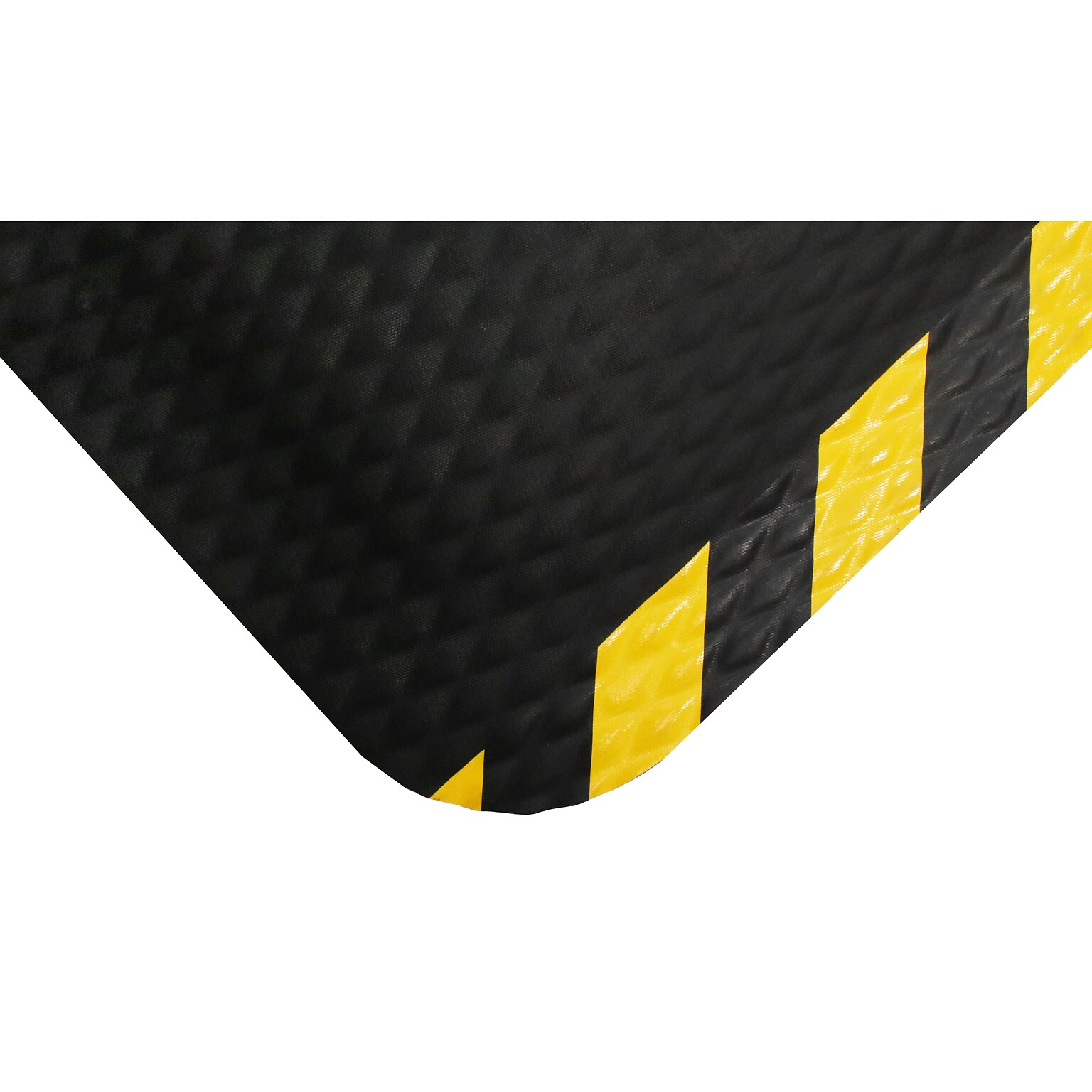 M + A Matting Hog Heaven Max Anti-Fatigue Commercial Floor Mat, 3 x 5, Black/Yellow (424235100)
