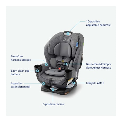 Graco Extend2Fit 3-in-1 Car Seat, Cullen (2215452)
