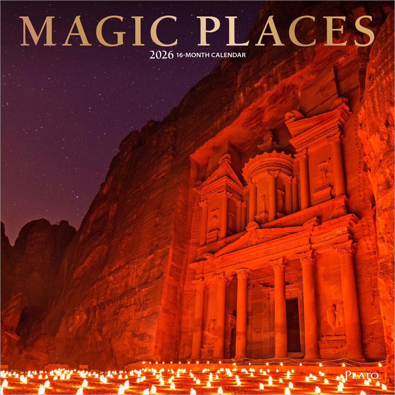 2026 Plato Magic Places 12 x 12 Monthly Wall Calendar (9798330706747)