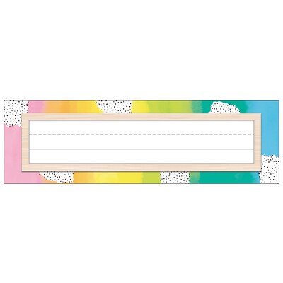 Happily Ever Elementary Creatively Inspired School Name Plates, 9.5 x 2.8, 36/Pack, 6 Packs/Bundle