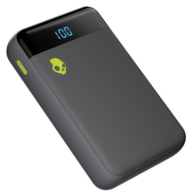 Skullcandy Fat Stash 2 USB-A/USB-C Power Bank for Multiple Brands, 10000 mAh, Chill Gray (SKDS7PZZP916)
