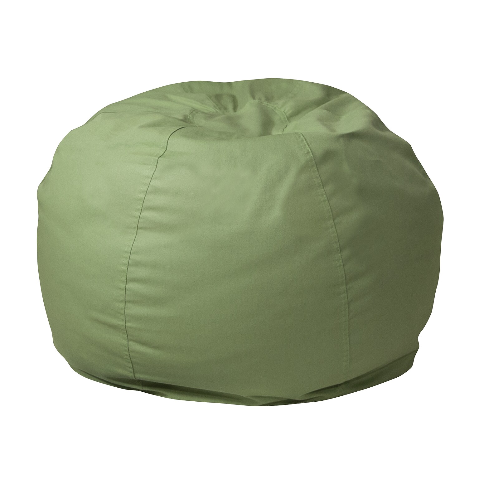 Flash Furniture Cotton Twill Bean Bag Chair, Green (DGBEANSMSLDGN)