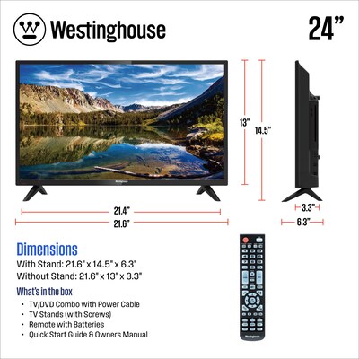 Westinghouse 24" HD DVD Combo TV (WD24HX5201)