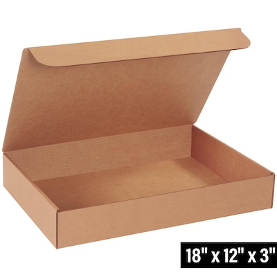 18 x 12 x 3 Literature Mailer, Kraft, 25/Bundle (ML18123K)