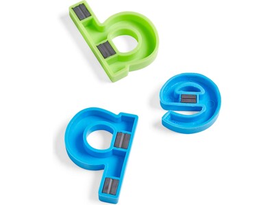 hand2mind Rainbow Lowercase Magnetic Letters, 42/Set, 6 Sets/Pack (96160)
