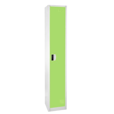 AdirOffice 72"H Single Tier Green Storage Locker (ADI629-201-GRN-DL)