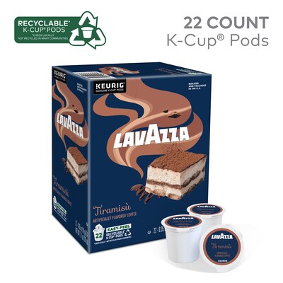 Lavazza Tiramisu Coffee Keurig® K-Cup® Pods, Light Roast, 22/Box (5000384724)