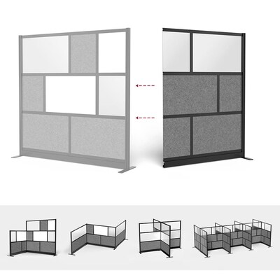 Luxor Expanse Modular Wall Add-On, 53" x 70", Black (MW-5370-XCGB)