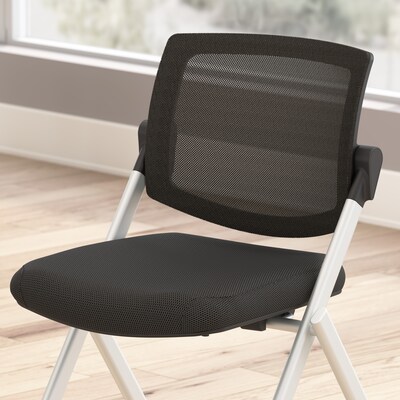 Bush Business Furniture Envision Mesh Folding Chairs, Black, 2/Set (CH4002BLF-03)