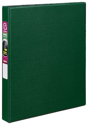 Avery 1 3-Ring Non-View Binders, Slant Ring, Green (27253)