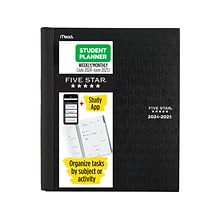 2024-2025 Five Star Advance 8.5 x 11 Academic Weekly & Monthly Planner, Poly Cover, Assorted Color