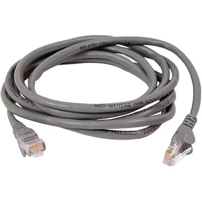 Belkin® 100 RJ45 Cat-5E Patch Cable; Snagless, Grey