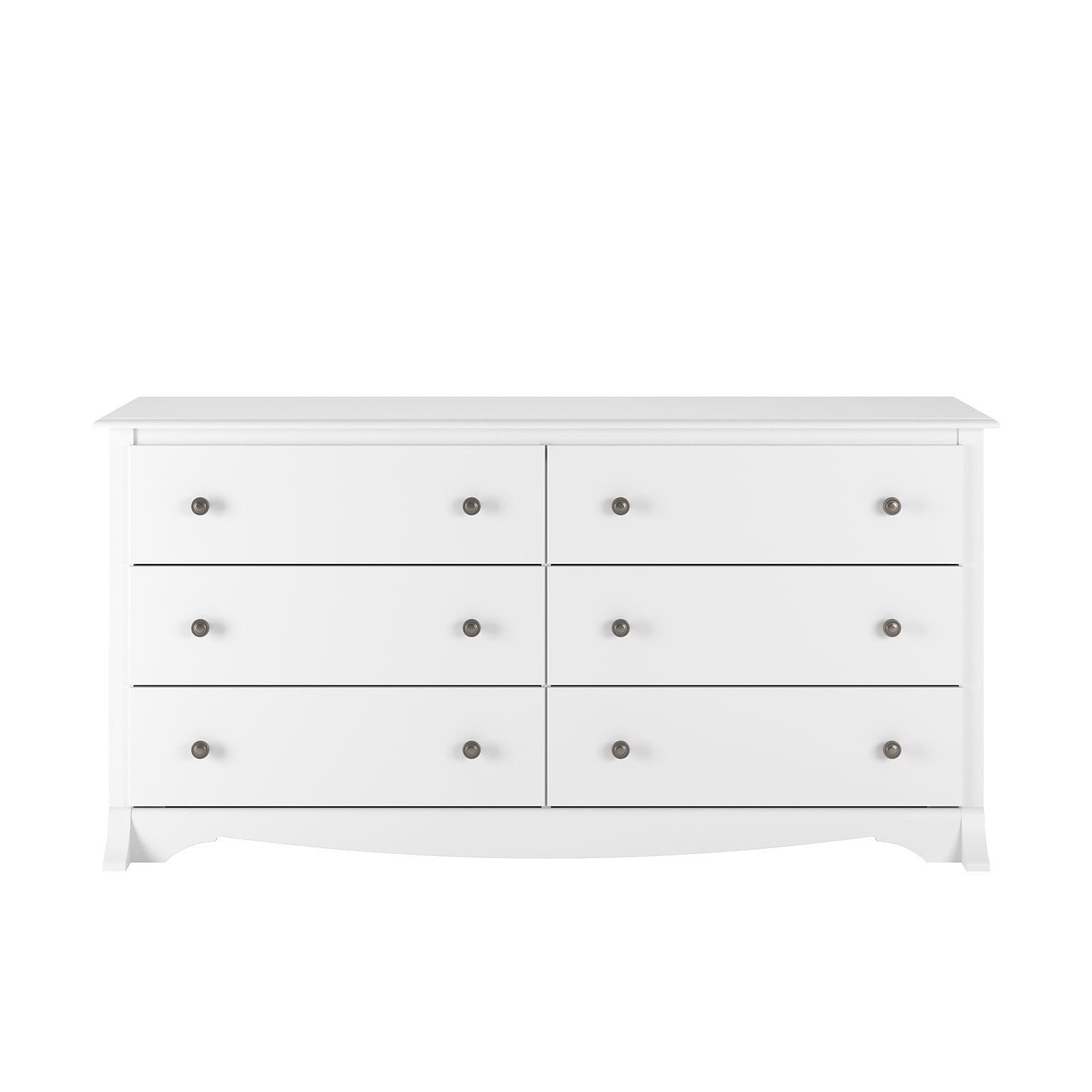 Prepac 29 Monterey 6 Drawer Dresser, White (WDC-6330-K)