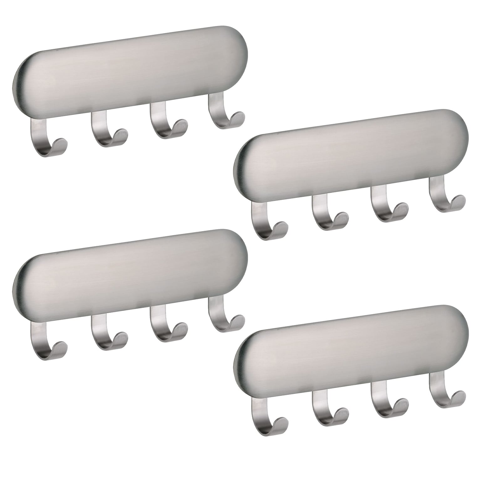 iDESIGN Hooks, Brushed Nickel, Stainless Steel, 4/Pack (28138M4)