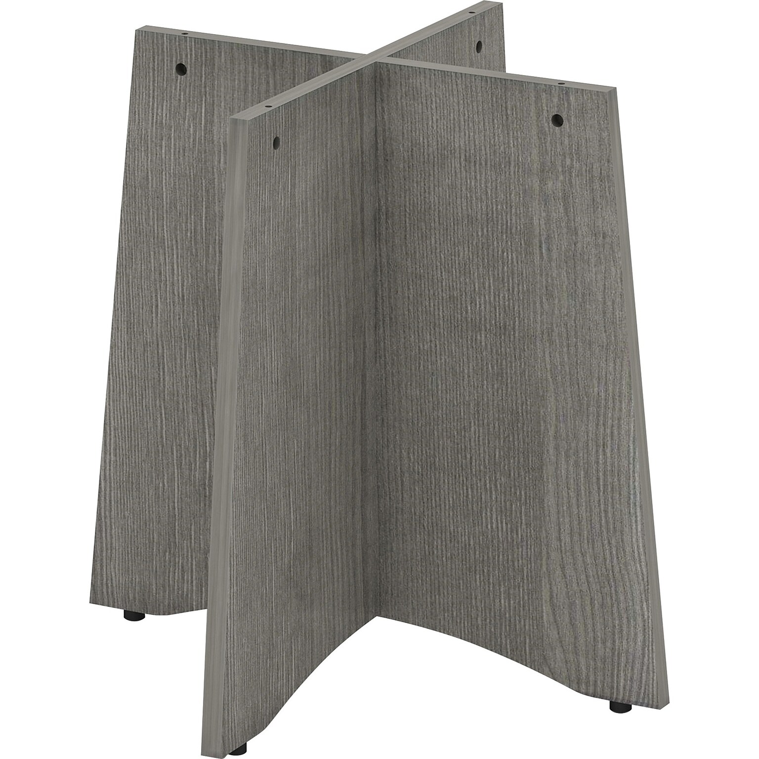 Lorell Essentials Round Conference Table Base, 29.5W x 29.5D, 29H, Charcoal (LLR69589)