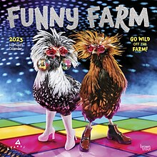 2023 BrownTrout Avanti Funny Farm 12 x 12 Monthly Wall Calendar (9781975449582)