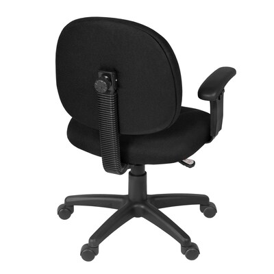 Regency Comfort Series Ergonomic Fabric Swivel Task Chair, Black (105-AA-BK)