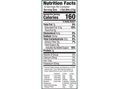 Bobo's Gluten Free Peppermint Brownie Oat Bite, 1.3 oz., 10 Bites/Box (541-D)