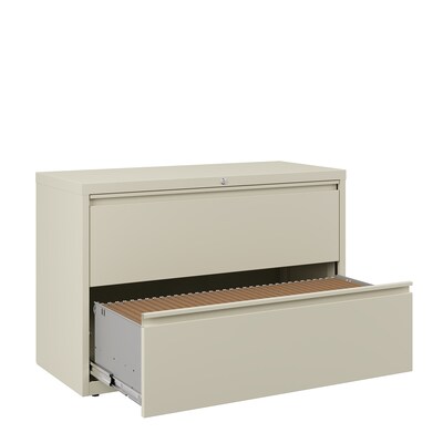 Quill Brand® 2-Drawer Lateral File Cabinet, Letter/Legal, Putty, 42"W (20058D)