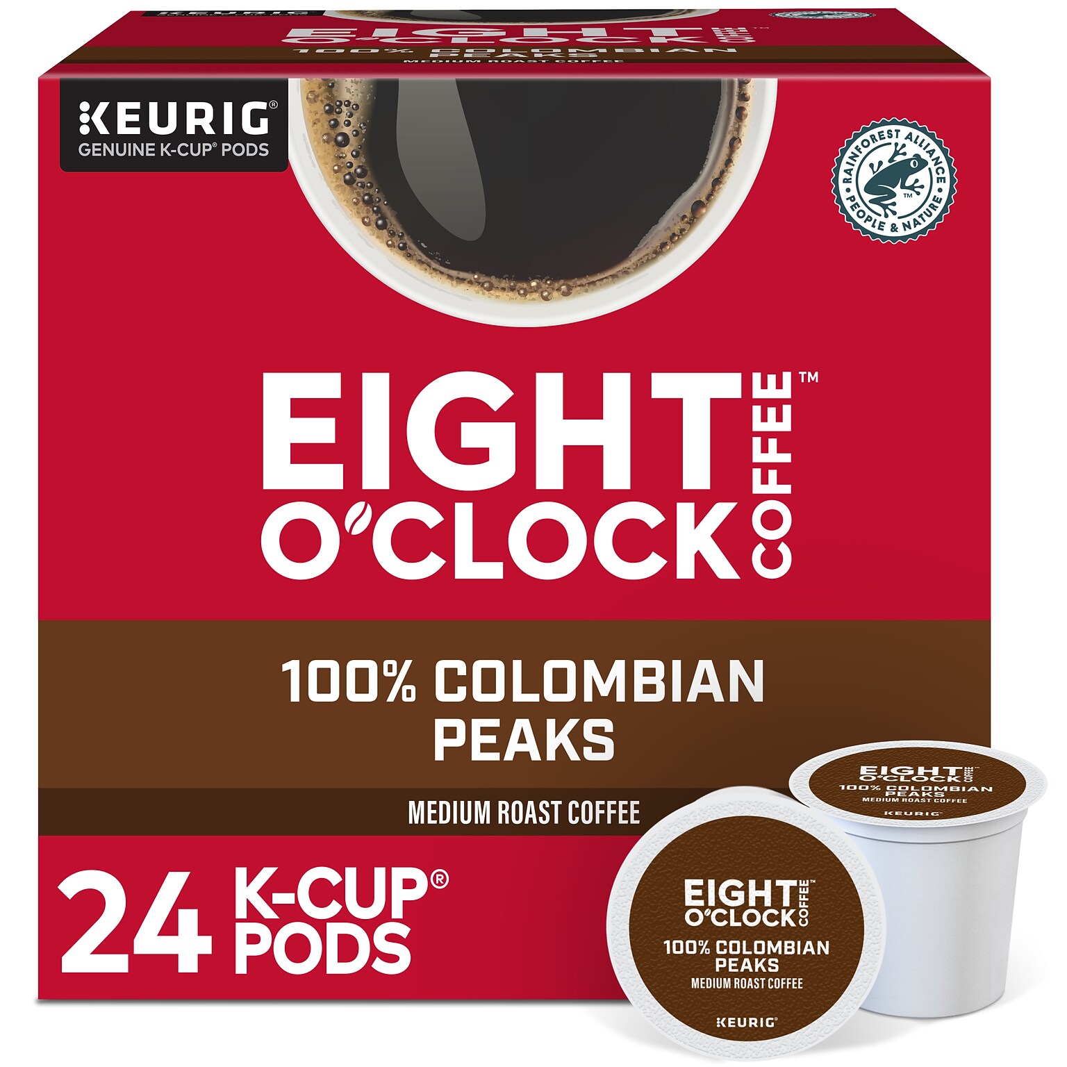 Eight OClock Colombian Coffee Keurig® K-Cup® Pods, Medium Roast, 24/Box (6407)