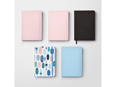 Carpe Diem Feathers Journal, 5.24" x 8.27", Wide-Ruled, Multicolor, 192 Pages (9373-CD)