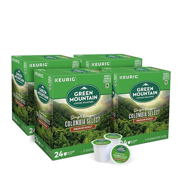 Green Mountain Colombia Select Coffee, Keurig® K-Cup® Pods, Medium Roast, 96/Carton (6003)