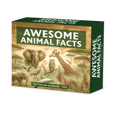 2026 Willow Creek Awesome Animal Facts 6.2" x 5.4" Day-to-Day Calendar (55151)