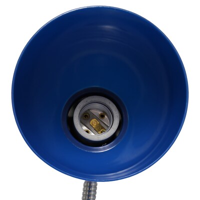 Creekwood Home 15.25" Basic Clip On Reading Light with Flexible Gooseneck, Blue (CWD-1008-BL)