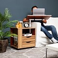 Mind Reader 23.75 Adjustable Standing Desk Laptop Stand, Brown (BEDESK-BRN)