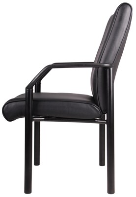 Boss Leather Guest Chair, Black (B689)