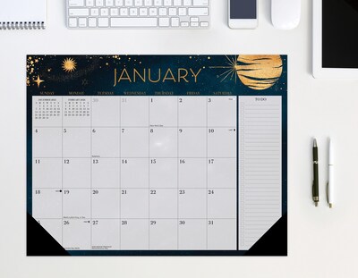 2026 Willow Creek Moon Magic 22" x 17" Monthly Desk Pad Calendar (57254)