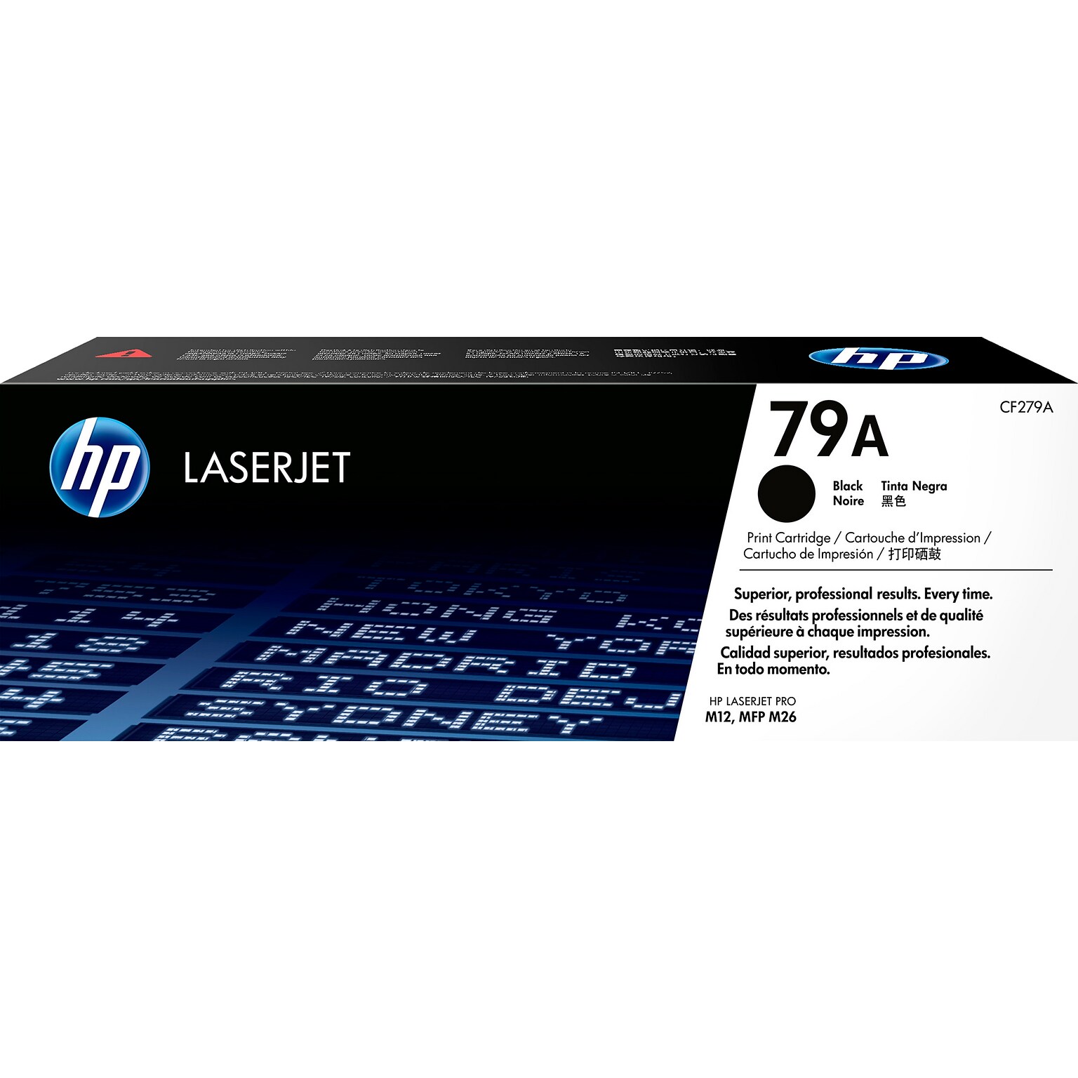 HP 79A Black Standard Yield Toner Cartridge, Prints Up to 1,000 Pages (CF279A)