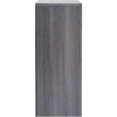 Lorell Essentials Series 60"W Stack-on Hutch with Doors, Weathered Charcoal (LLR69620)