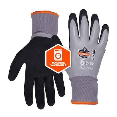 Ergodyne ProFlex 7501 Waterproof Winter Work Gloves, Gray, Large, 144 Pairs (17934)