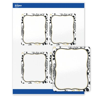 Avery Rectangle Laser/Inkjet Multipurpose Labels, 4 x 3-1/3, White, 40/Pack (19479371036)