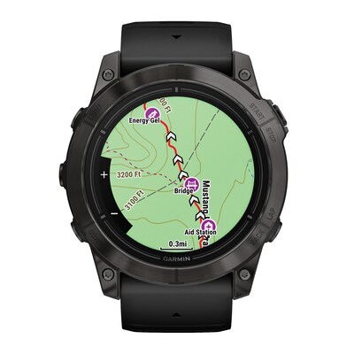 Garmin epix Pro (Gen 2) Sapphire Edition Smartwatch, 51-mm, Carbon Gray DLC Titanium Bezel with Black Band (010-02804-00)